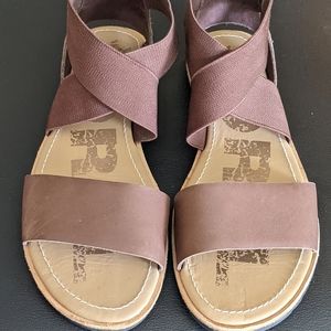 Sorel Ella Sandals Size 7.5 Brown